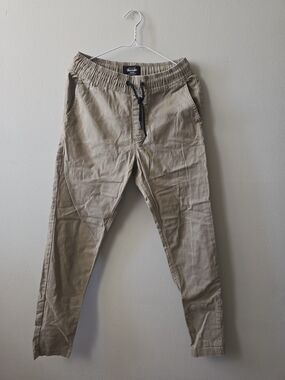 Bluenotes Men's Tan Elastic-Waist Chinos